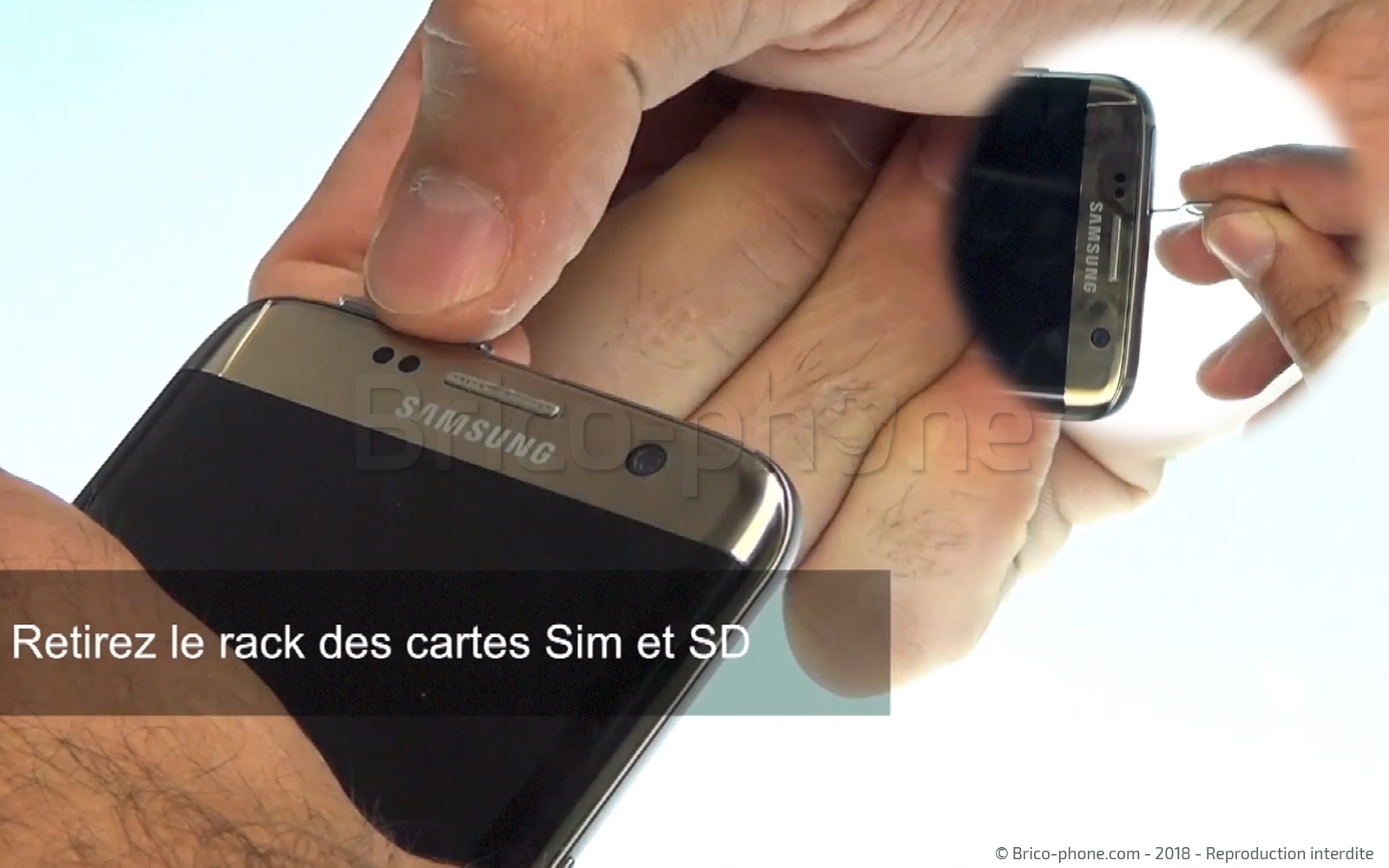 Changement de caméra avant sur Galaxy S7 Edge photo 2